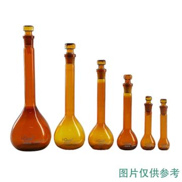 芯硅谷 容量瓶，V2861-5ml-2EA 5ml，棕色，带玻璃塞 售卖规格：2个/盒