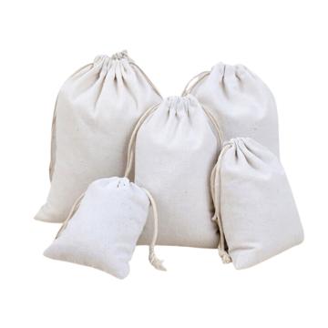 冰禹 白色束口棉布布袋，30*40cm BYjq-205 售卖规格：10个/件