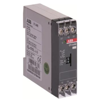 ABB 电子时间继电器，CT-ARE,1c/o, 0.3-30s,24VAC/DC,220-240VAC 售卖规格：1个