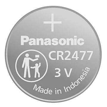 松下/Panasonic 纽扣式锂电池，CR2477 3V仪器仪表/电饭煲用 5粒装 售卖规格：1卡