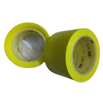 3M PVC单色地面标识胶带，471，黄色，72mm 售卖规格：1卷