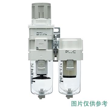 SMC 空气组合元件:过滤减压阀+油雾分离器二联件，ACG20D-02CG1-6-B 售卖规格：1套