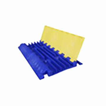 Raxwell 五线槽减速带，蓝黄色，89.4×48.5cm，RSRW0005 售卖规格：1个