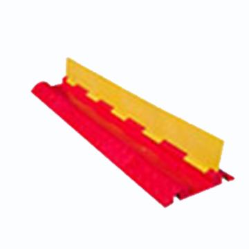Raxwell 一线槽减速带，小号红黄色，98.3×21.3cm，RSRW0014 售卖规格：1个