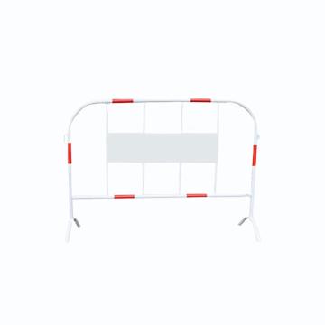 Raxwell 铁马护栏(高1m长1.4m，红白款带铁板)，镀锌钢管，RSRG0032 售卖规格：1个