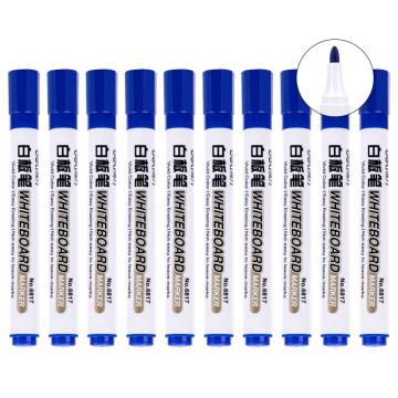 得力 白板笔，6817 蓝色 （10支/盒） 售卖规格：1支