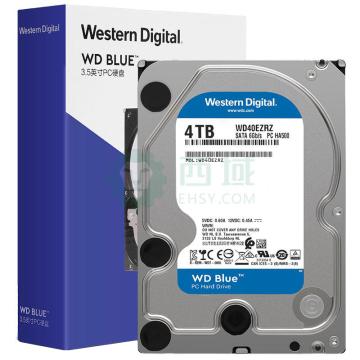 西部數據(WD)藍盤 4TB SATA6Gb/s 64MB，臺式機械硬盤WD40EZRZ（升級款型號WD40EZAZ）