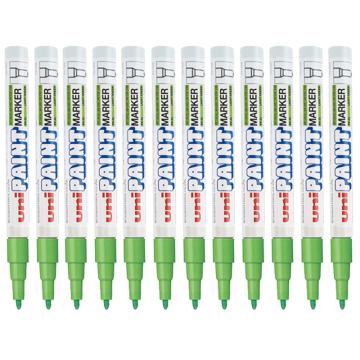 UNI 三菱记号笔油漆笔，PX-21浅绿色 0.8-1.2mm（12支/盒） 售卖规格：1支