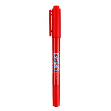 UNI 三菱油性小双头记号笔，PA-121T红色 0.4-0.9mm（10支/盒） 售卖规格：1支