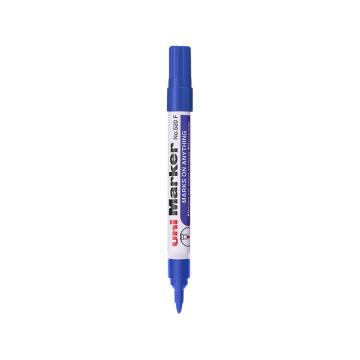UNI 三菱油性低氯记号笔，520F蓝色 1.0-3.0mm（12支/盒） 售卖规格：1支