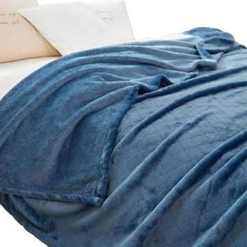 功成狮 法兰绒休闲毯，GJCH0005 蓝色 150×200cm 售卖规格：1件