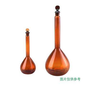 亚速旺/Asone 容量瓶，CC-4186-20 2000ml，A级，棕色 售卖规格：1个