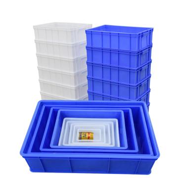 冰禹 加厚物流周转箱,零件盒分类筐，BYJZ-3645 4号410×310×145mm,蓝色 售卖规格：1个