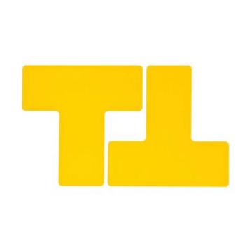 粤全识 T型地标，黄色T型长125mm，宽50mm 售卖规格：1张