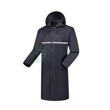 Raxwell 反光连体雨衣，涤丝纺，单层，183T，藏青色，L码 RW8160