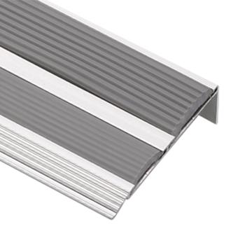 Raxwell 铝合金楼梯防滑条L型-灰色，宽70mmx高21mmx厚1mm，长度：1.5m，RSSA0049 售卖规格：1条