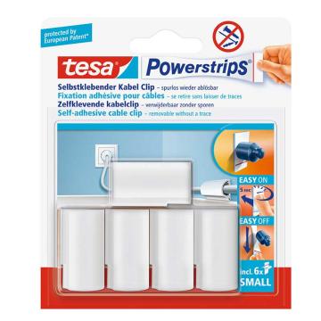 德莎/tesa 无痕电线固定夹，58035-00016-20 白色 5个装 售卖规格：1件