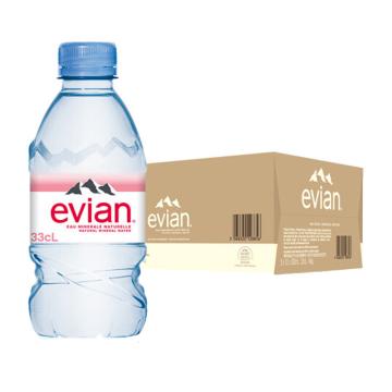 依云/evian 天然矿泉水，330ml*24瓶 实惠软瓶版 售卖规格：1箱