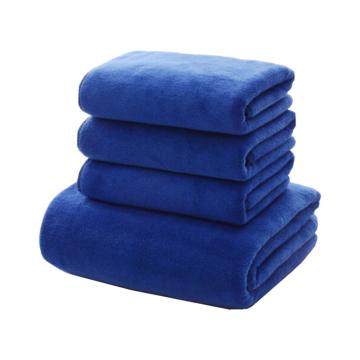 蘭詩 加厚纖維毛巾抹布，DA1078 35*75cm 藍(lán)色 售賣規(guī)格：5條/組