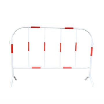 Raxwell 铁马护栏(高1m长1.4m，红白款)，镀锌钢管，RSRG0028 售卖规格：1个