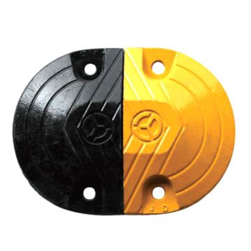 Raxwell 铸钢减速带端头圆头2个，宽35cm(半个圆头200×350×50mm)，RSRD0003 售卖规格：1个