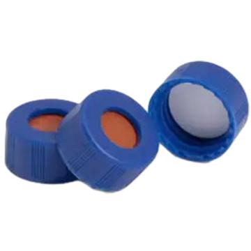 安捷伦 已认证的蓝色螺口盖，PTFE/红色硅橡胶隔垫，5182-0717 售卖规格：100个/包
