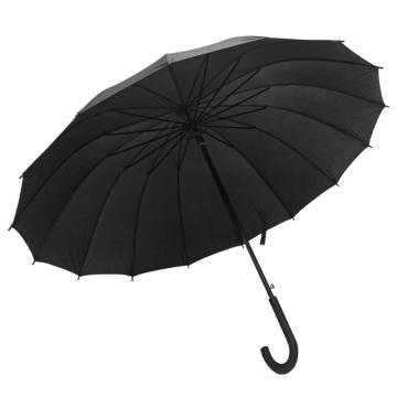 安賽瑞 黑色商務大雨傘，加大直骨超大防風雨傘 遮陽太陽傘 39816