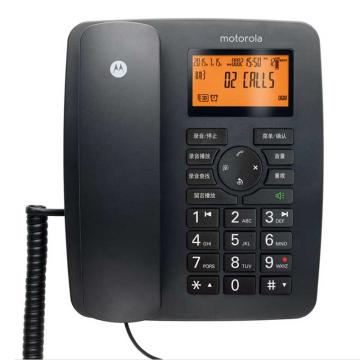 摩托罗拉/Motorola 录音电话机，CT111C 来电显示插卡录音电话机 黑色 售卖规格：1台