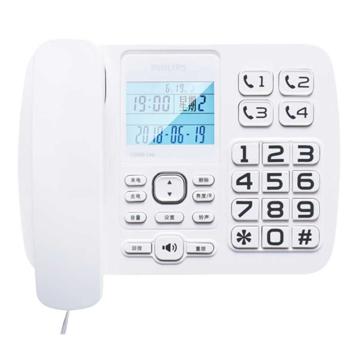 飞利浦/PHILIPS 有绳电话机，CORD168 白色 售卖规格：1台