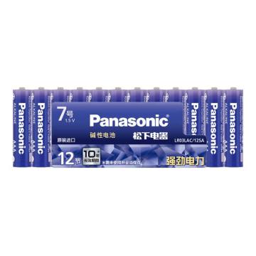 松下/Panasonic 7号原装进口碱性电池，LR03LAC 12粒装 售卖规格：1卡