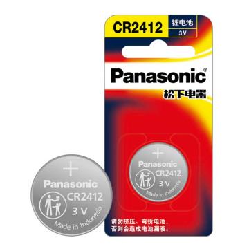 松下/Panasonic 纽扣电池3V，CR2412-1B 1粒装 售卖规格：1卡