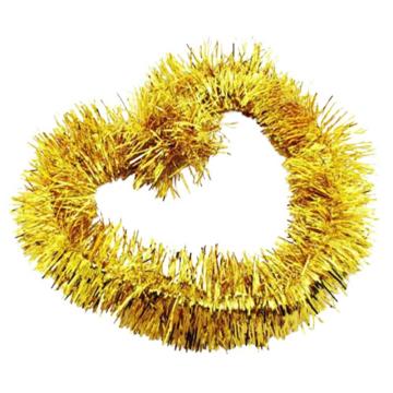 安赛瑞 装饰拉花，26718 商场学校年会布置新年装饰拉花彩色毛条(10条装） 2m 金色 售卖规格：1包