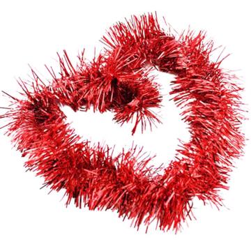 安赛瑞 装饰拉花，26722 商场学校年会布置新年装饰拉花彩色毛条(10条装） 2m 红色 售卖规格：1包