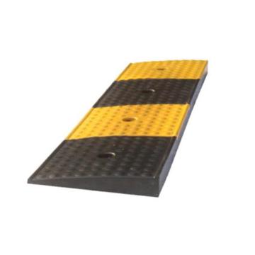嘉辽 马路牙子斜坡垫减速带，橡胶路沿坡，JT1253-1黄黑色5高 售卖规格：1个