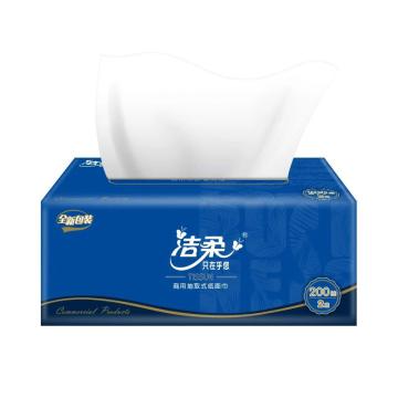 洁柔/JIEROU 2层200抽商用盒装面巾纸，CH013-02/CH013-03A 3盒/提 售卖规格：12提/箱