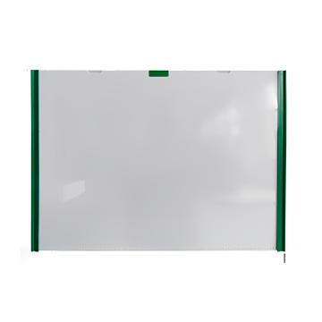 Raxwell 翻页式磁性文件袋，A4，外框325*230mm，横向，绿色，RSSJ0012 售卖规格：1个