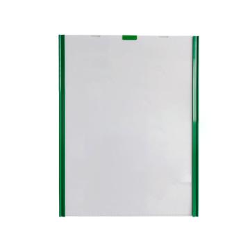 Raxwell 翻页式磁性文件袋，A4，外框230*325mm，纵向，绿色，RSSJ0017 售卖规格：1个