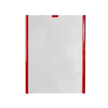 Raxwell 翻页式磁性文件袋，A4，外框230*325mm，纵向，红色，RSSJ0018 售卖规格：1个
