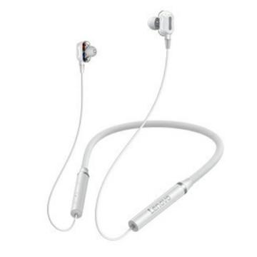 ThinkPlus 蓝牙耳机，HE05PRO 白色 无线颈挂式 入耳挂脖式跑步超长续航降噪 售卖规格：1个
