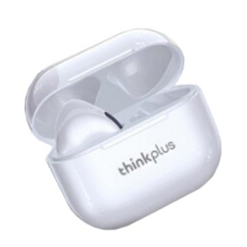 ThinkPlus 蓝牙耳机，LP40 白色 半入耳式运动降噪重低音音乐耳机 通用苹果华为小米手机 售卖规格：1个