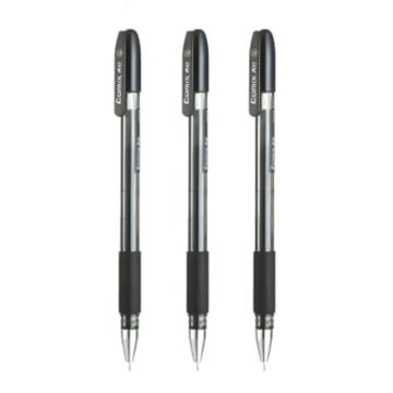 齐心 拔帽中性笔，GP038 黑色 0.38mm全针管（12支/盒） 售卖规格：1盒
