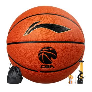 李宁 7号篮球，LBQK807-3 CBA官方联赛比赛篮球室内外PU材质蓝球 售卖规格：1个