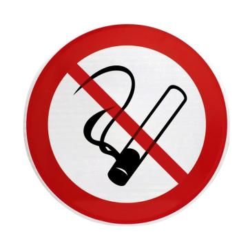 安赛瑞 交通安全标识（禁止吸烟）φ60cm，铝板反光交通标志牌，11010 售卖规格：1个