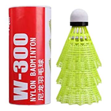 红双喜 尼龙羽毛球，W-300 3只装 售卖规格：1筒
