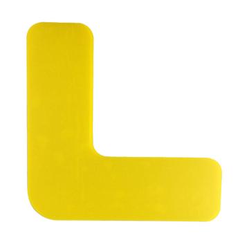 安赛瑞 目视化标记耐压耐磨型，工厂车间地面定位标贴，L型黄色，10940 售卖规格：1片