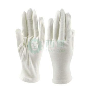 汉盾 白色礼仪手套，HD-GP5506 纯棉18g（12付/打，220g/打） 售卖规格：12付/打