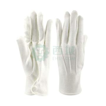 汉盾 背三筋带扣白色礼仪手套，HD-GP5508 纯棉28g（10付/打，280g/打） 售卖规格：10付/打