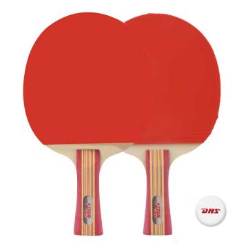 红双喜 两拍一球乒乓套拍（双横），II型-L 售卖规格：1套