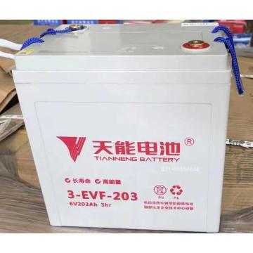 天能 蓄电池，新款型号(A6系列)3-EVF-203 6V,203Ah 1节 售卖规格：1节