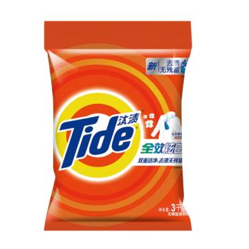 汰渍/Tide 洗衣粉，全效炫白 3kg 售卖规格：1袋